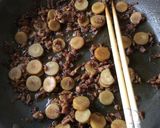 ゴボウとひき肉の甘辛そぼろ混ぜごはん作り方5写真