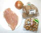 簡単クリームシチュー♪鶏むね肉とじゃが芋作り方1写真