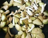 なすとしめじとツナの炒め物作り方2写真