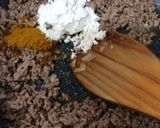 挽肉と白ネギのカレー風味クリームパスタ作り方2写真