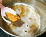 犬ご飯　かぼちゃと豚ミンチの餡かけ作り方2写真
