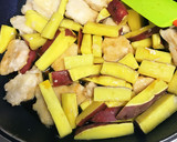 鶏肉とさつまいもの甘辛炒め作り方8写真