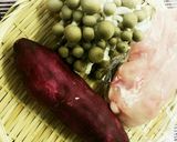 サツマイモと鶏むねの旨炒め✨作り方1写真