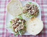 常備菜で5分＊お肉のまんぷくサンド作り方2写真