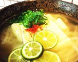 ランチ♡温かいきつねうどん すだち 入り作り方3写真