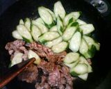 きゅうりと豚肉の香り炒め作り方4写真