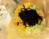 柿とキャベツの塩昆布サラダ(*´∀｀*)作り方2写真