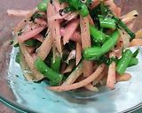 春菊とニンジンの胡麻和え物作り方4写真