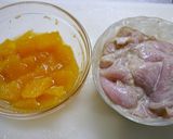 プチ糖質制限！ムネ肉のオレンジ醤油煮作り方1写真