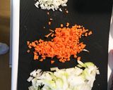 うちの野菜たっぷりミートソースパスタ作り方1写真