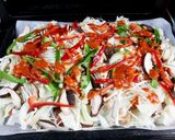 ヘルシオで鮭のちゃんちゃん焼き風作り方4写真