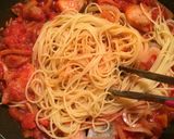 鮭のトマトパスタ♡ベシャメルソース添え作り方5写真