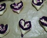 ハートの紫芋あんパン作り方10写真