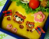 100均クマ型で簡単♪運動会応援弁当♡作り方3写真