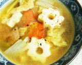 ちくわぶで♡野菜たっぷりすいとん汁風作り方4写真