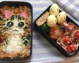 簡単キャラ弁♡こねこのチー遠足お弁当作り方8写真