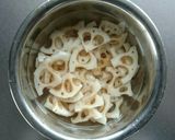 レンジで簡単☆ご飯のお供に無限れんこん。作り方1写真