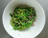 レンジで簡単☆無限ピーマンひき肉ver。作り方4写真