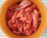 トマトのチーズ焼きwithご飯作り方1写真