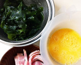 枝豆とわかめの卵炒め作り方1写真