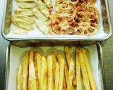 たらマヨで♪フライドポテ&ごぼ&れんこん作り方10写真