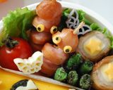 ハロウィンキャラ弁おかずウインナーミイラ作り方8写真