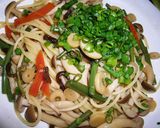 山菜＆しめじの和風パスタ作り方3写真