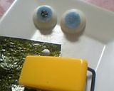 そぼろ＆ピックでスポンジボブ（キャラ弁）作り方6写真
