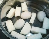 お箸でほどける！手羽元と大根の甘辛煮作り方4写真