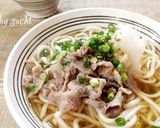 ランチに！簡単！美味しい肉うどん（そば）作り方2写真