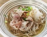 ランチに！簡単！美味しい肉うどん（そば）作り方3写真