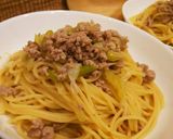 長ネギの和風パスタ作り方7写真