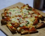 チーズましましパン耳ピザ作り方10写真
