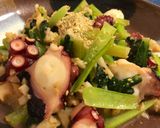 優しい味。蛸の爽やかピリ辛小松菜炒め♬作り方3写真