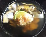 梅肉エビしんじょうの茸椀作り方3写真