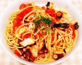 簡単★タコのアラビアータ★トマトパスタ♪作り方5写真