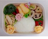 簡単キャラ弁☆スヌーピー作り方1写真