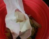 レンジで簡単！豆腐と白菜のあったかサラダ作り方2写真
