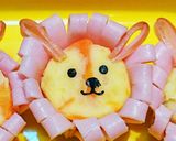 キャラ弁☆ポテトサラダのお花&うさぎ?作り方8写真