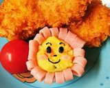 キャラ弁☆ポテトサラダのお花&うさぎ?作り方9写真