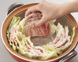 豚バラと白菜の重ね鍋作り方4写真