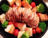塩豚ハッセルバック蓮根☆ヘルシーで美味〜作り方7写真