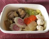 ☆鍋×弁当☆レンジde鶏ネギうどん作り方12写真