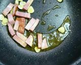 超早！ベーコンとアスパラのペペロンチーノ作り方1写真
