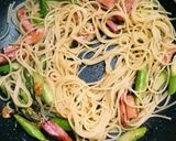 超早！ベーコンとアスパラのペペロンチーノ作り方4写真