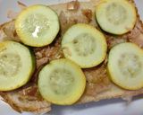 ズッキーニのお好み焼き風お手軽和トースト作り方3写真