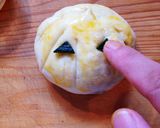 ジャックオランタン♪カボチャ焼肉パン★作り方13写真