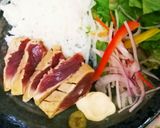サラダとマグロの炙り漬けプレート！作り方3写真