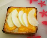 グリルサンドイッチ チェダー&アップル作り方3写真