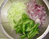 四角豆とパパイヤのサラダ作り方2写真
